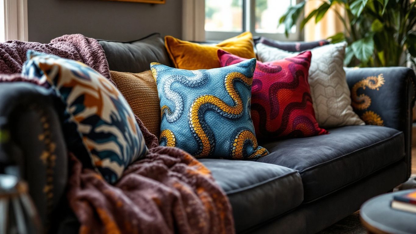 Snake Pillows to Match Any Room's Decor